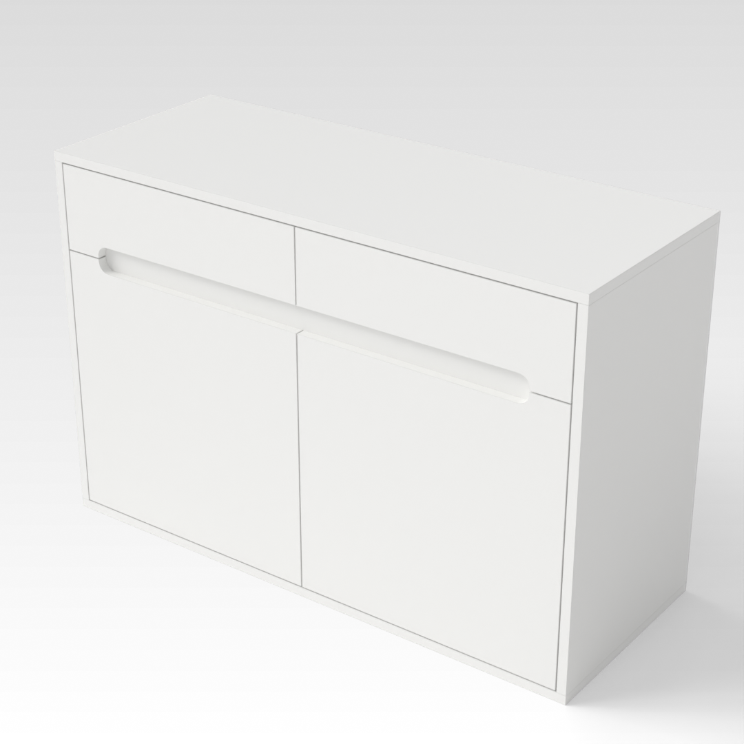 Warm White Shoe Cabinet