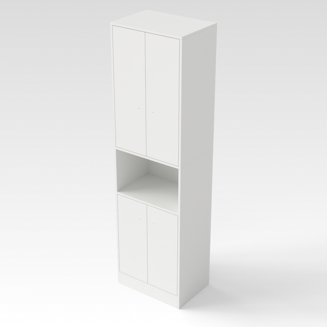 Warm White Shoe Cabinet