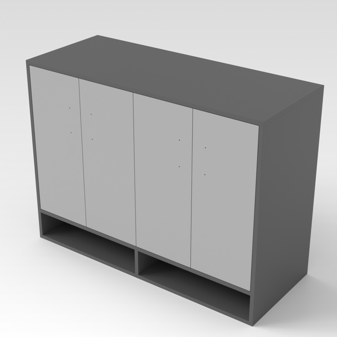 Sky Gray Shoe Cabinet