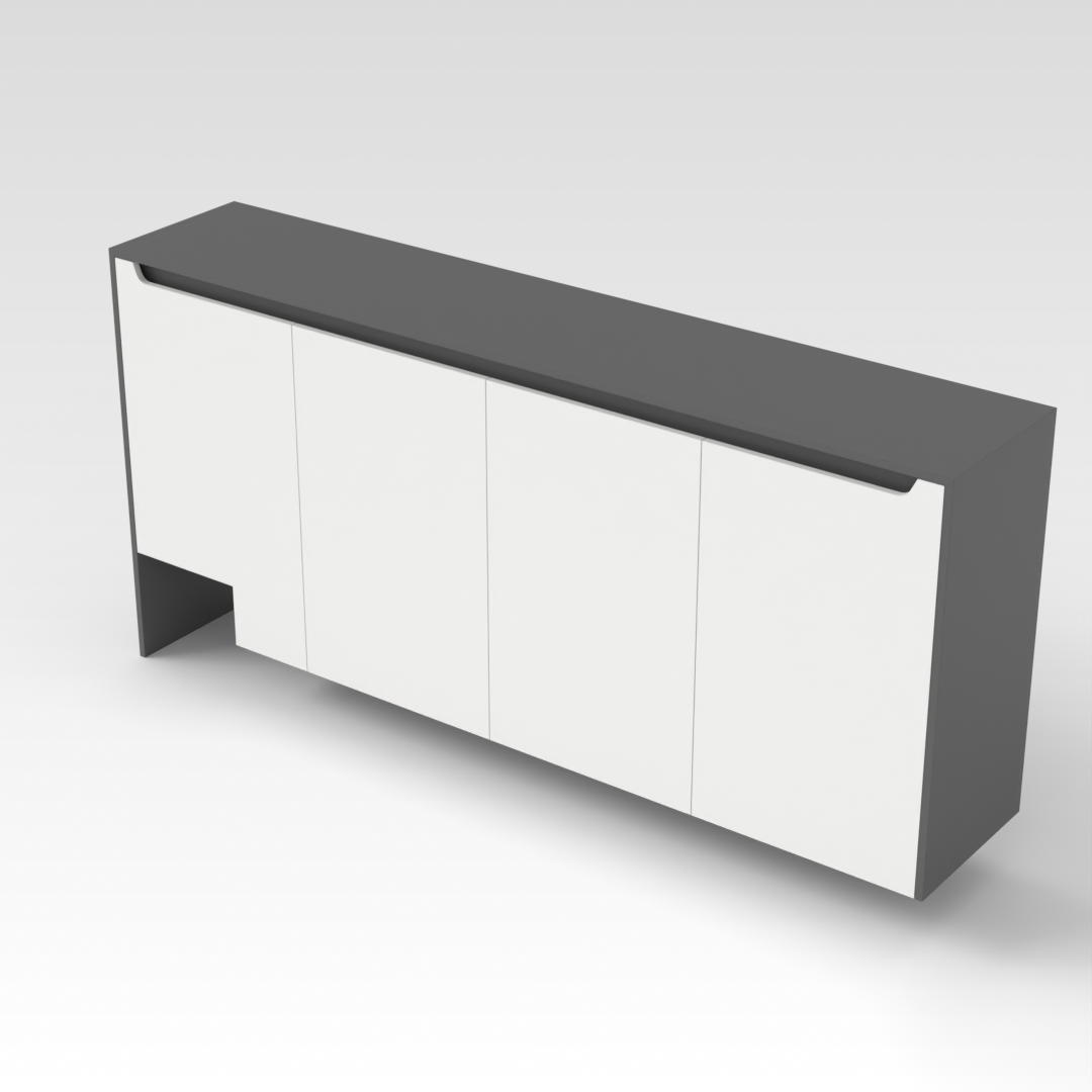 Sky Gray Shoe Cabinet