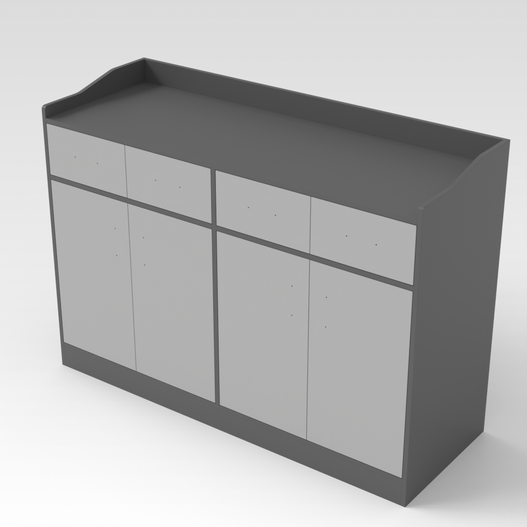 Sky Gray Shoe Cabinet