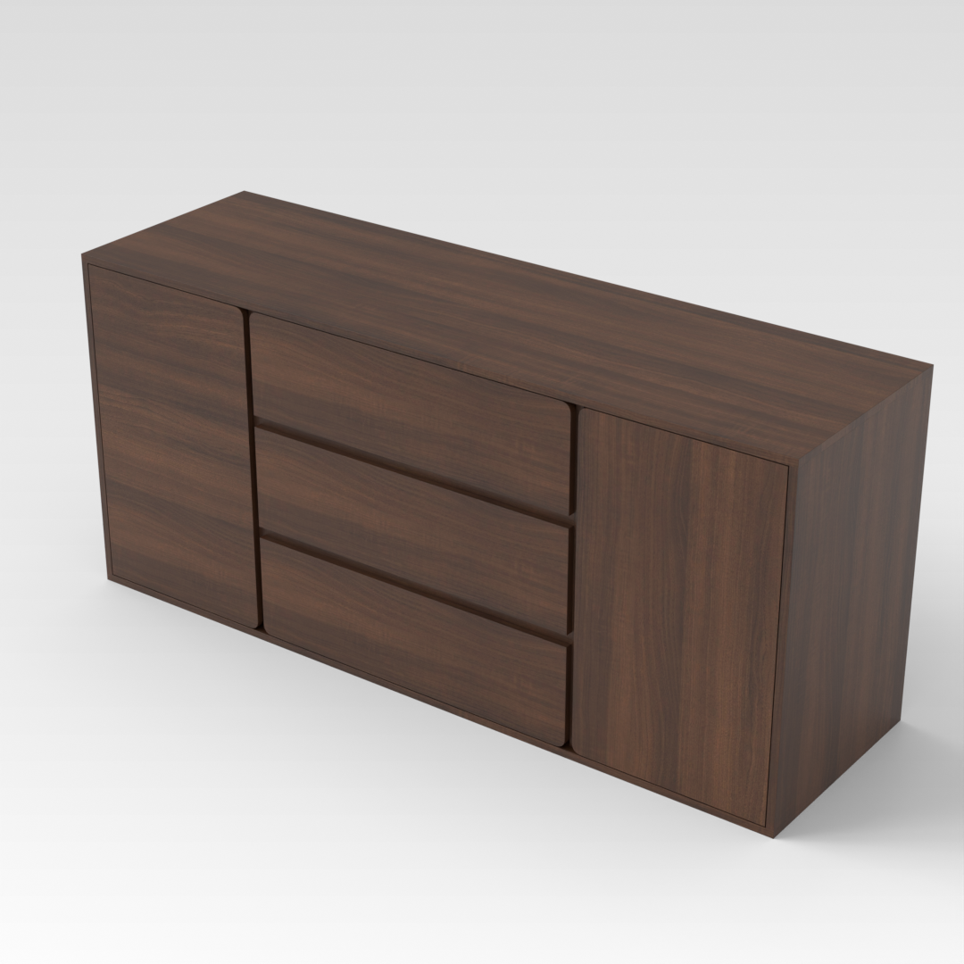 Prairie Oak Shoe Cabinet
