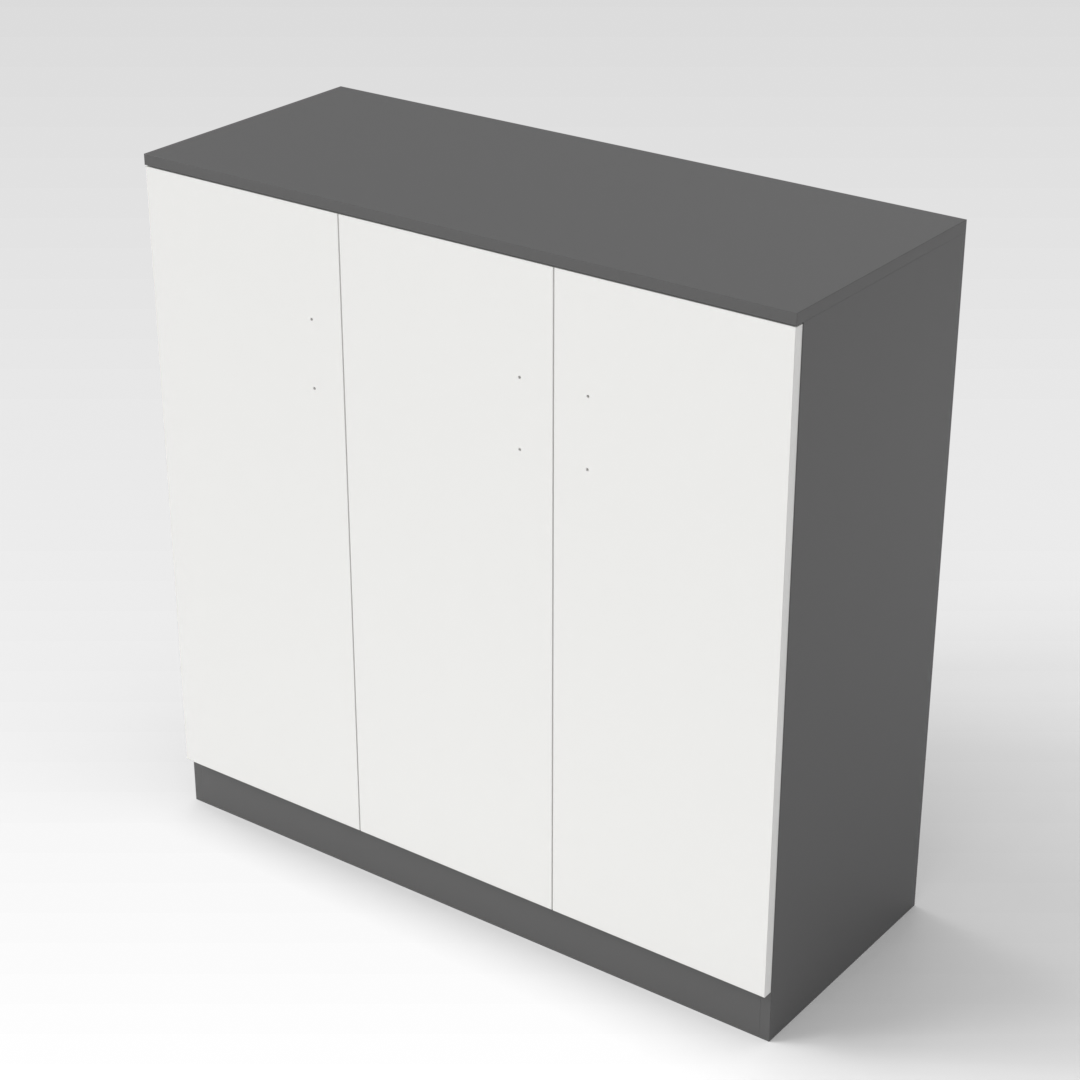 Sky Gray & Warm White Sideboard