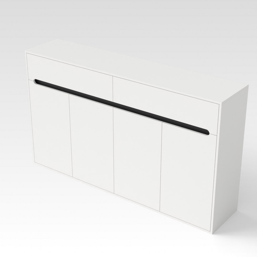 Warm White Shoe Cabinet