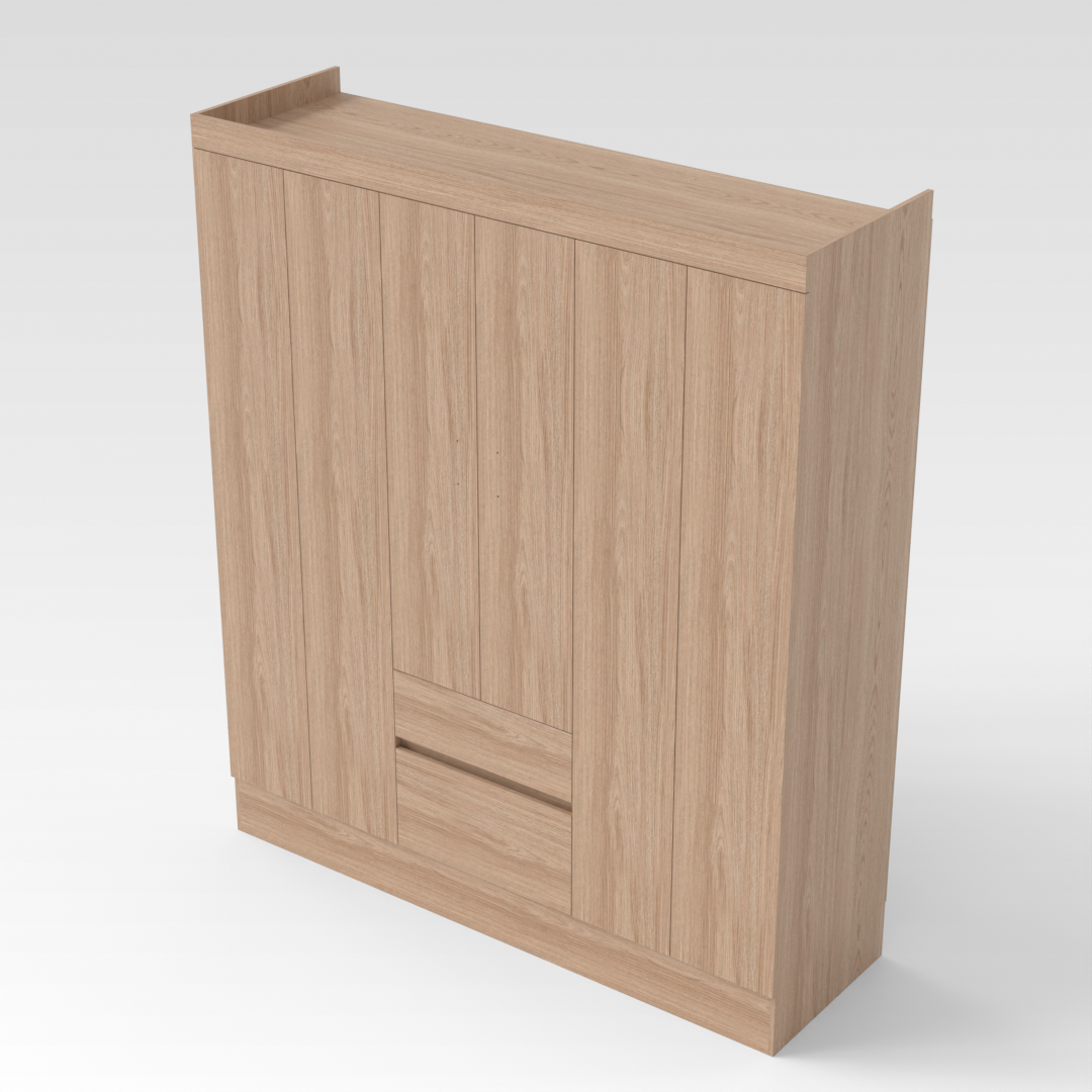 Natural Wood Wardrobe
