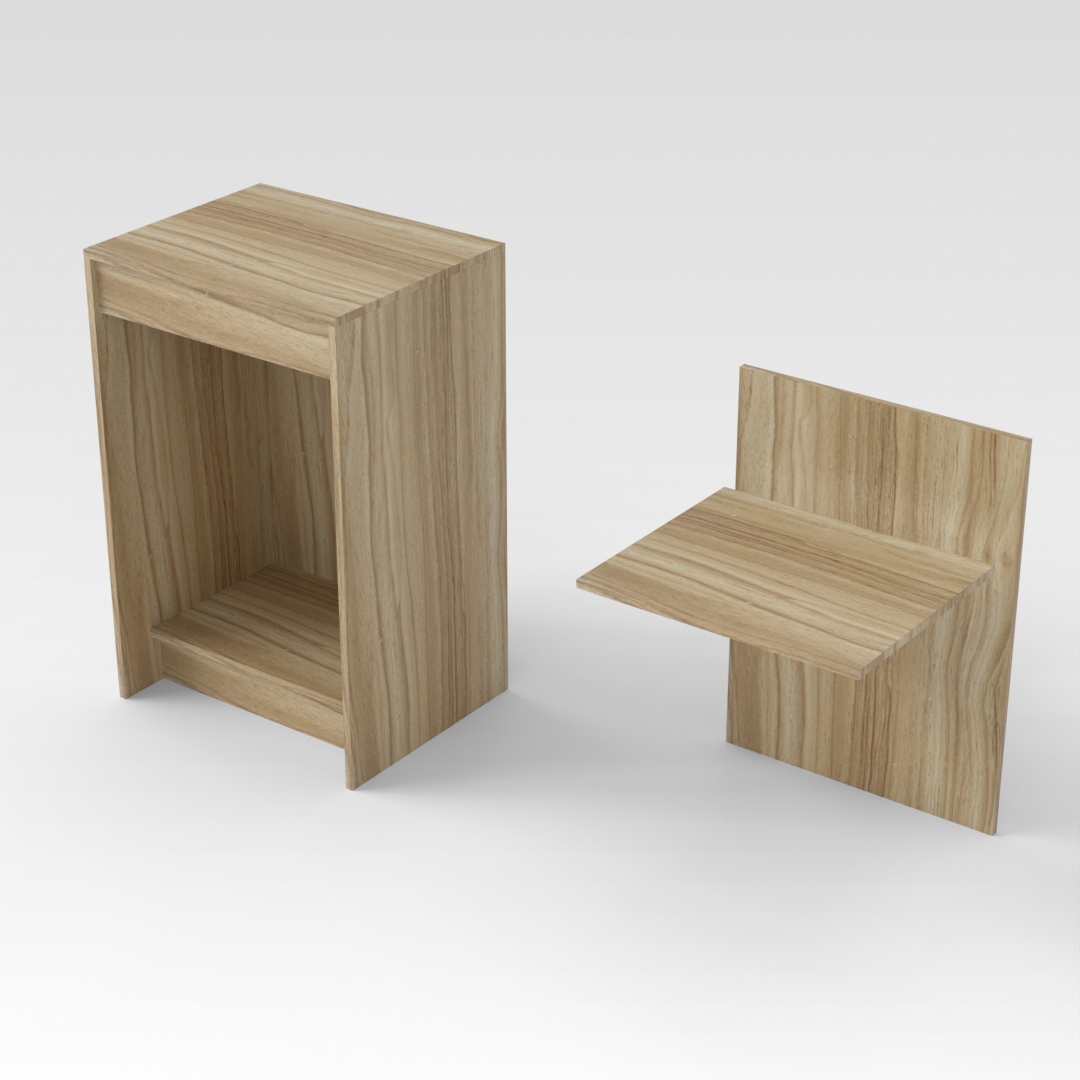 Country Oak Nightstand