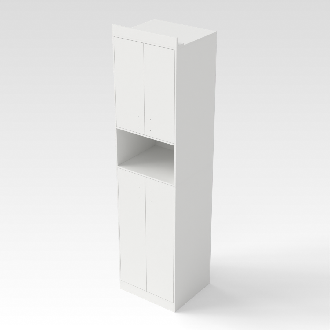 Warm White Shoe Cabinet