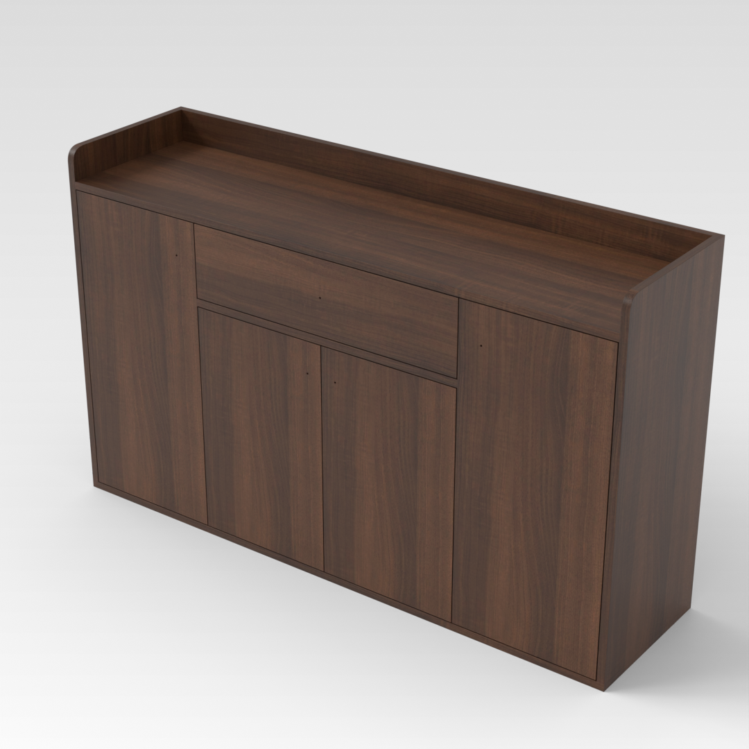Prairie Oak Shoe Cabinet