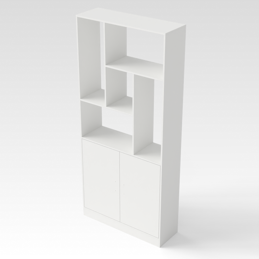 Warm White Wine Cabinet