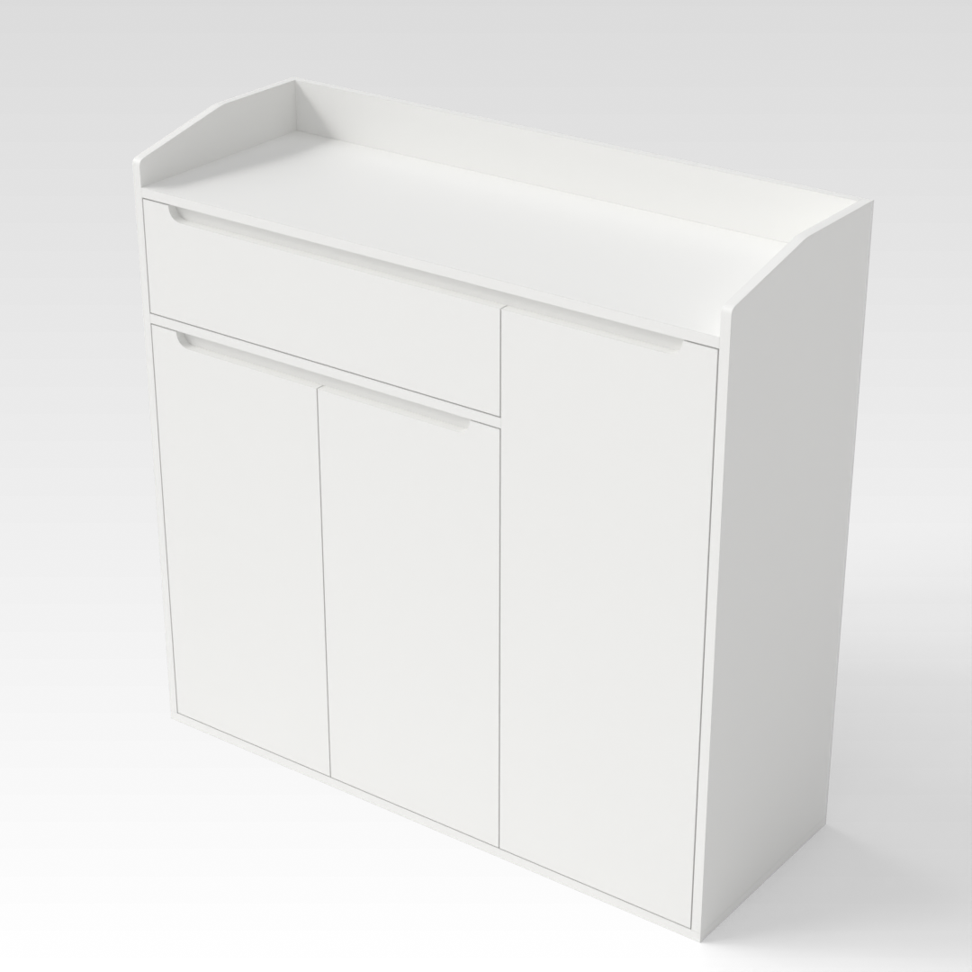 Warm White Bookcase