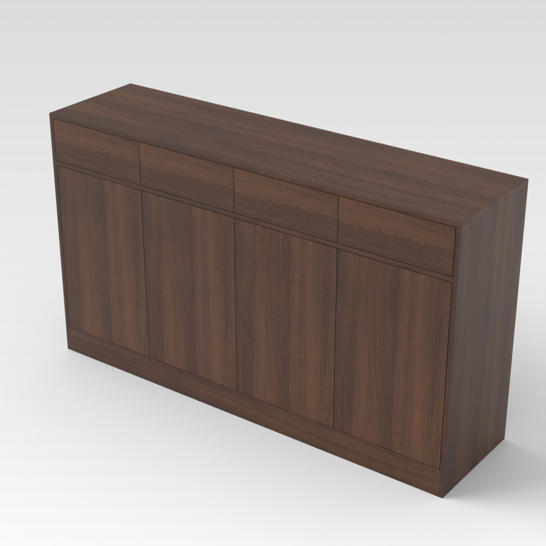 Prairie Oak Shoe Cabinet