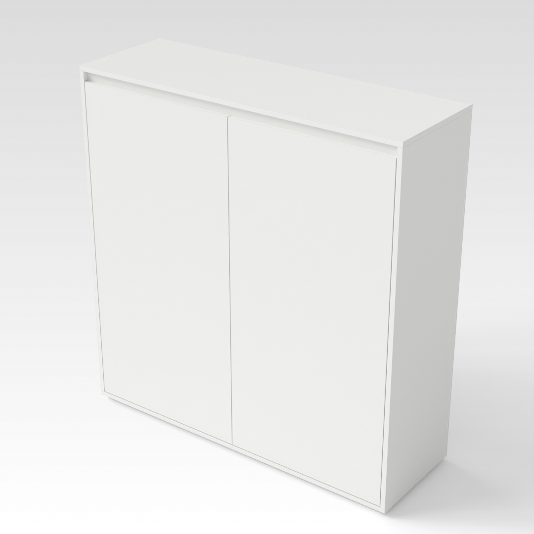 Warm White Shoe Cabinet