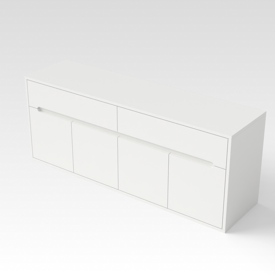 Warm White Shoe Cabinet