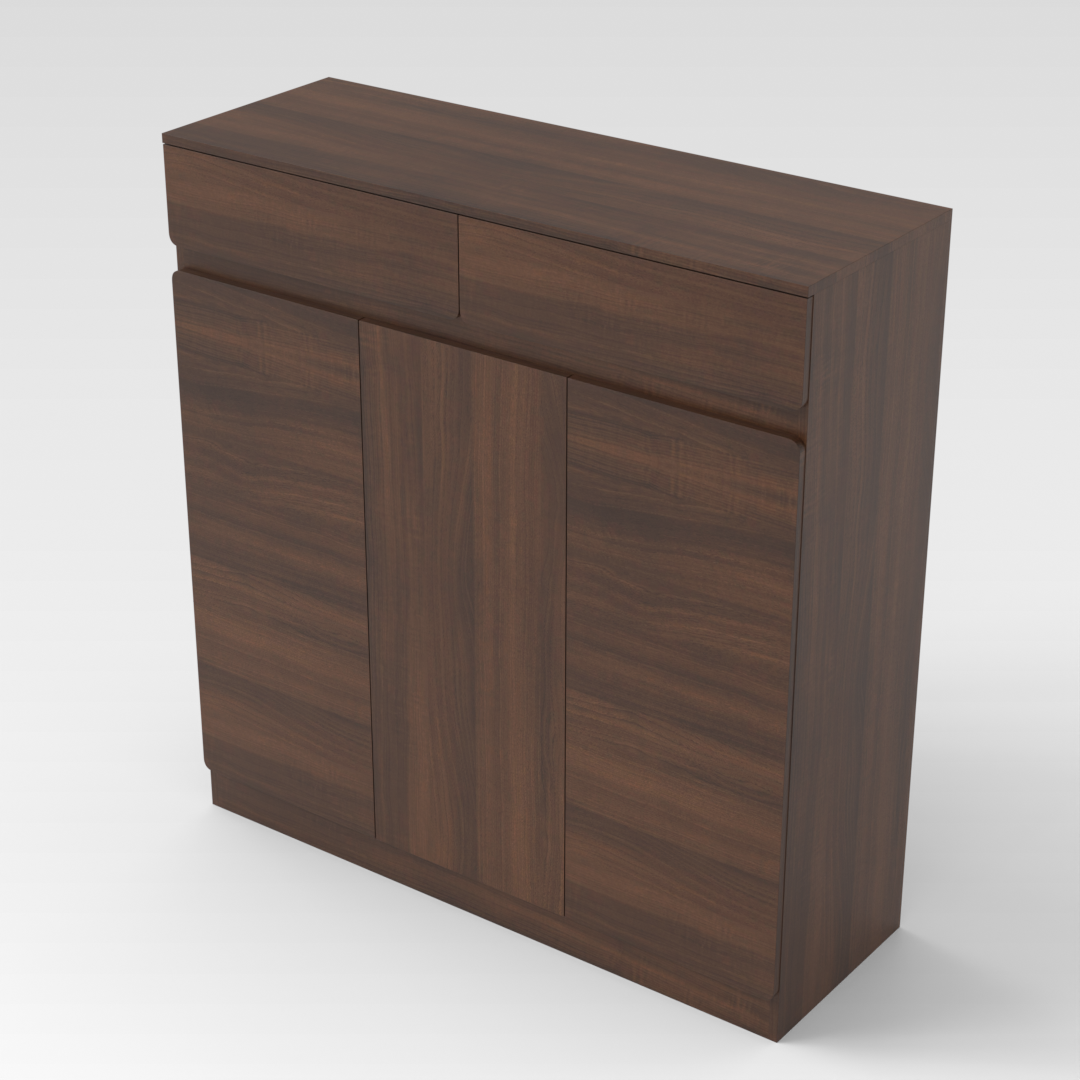Prairie Oak Shoe Cabinet