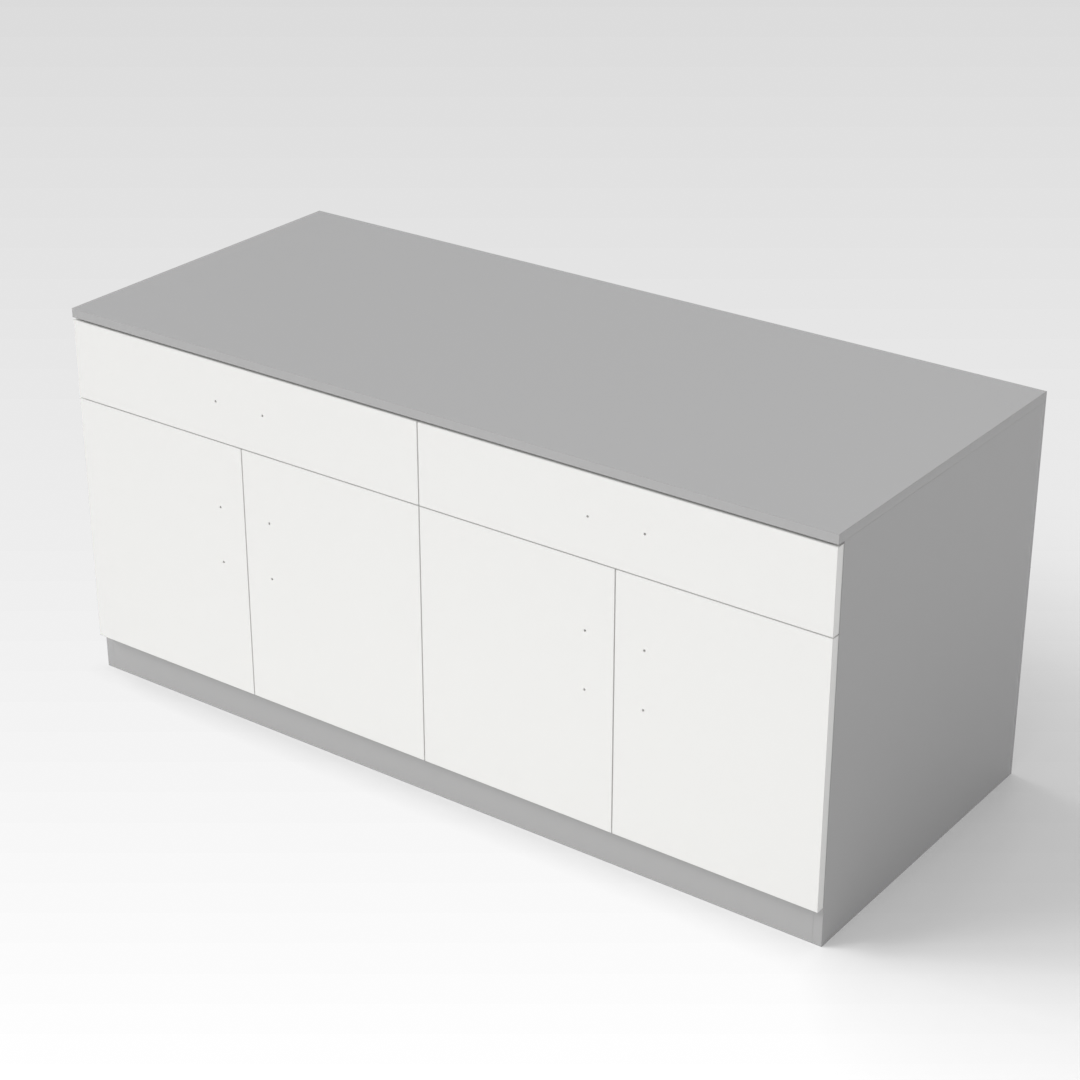 Light Gray & Warm White Sideboard