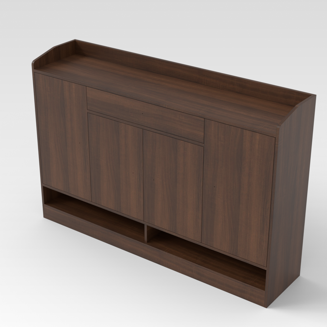 Prairie Oak Shoe Cabinet