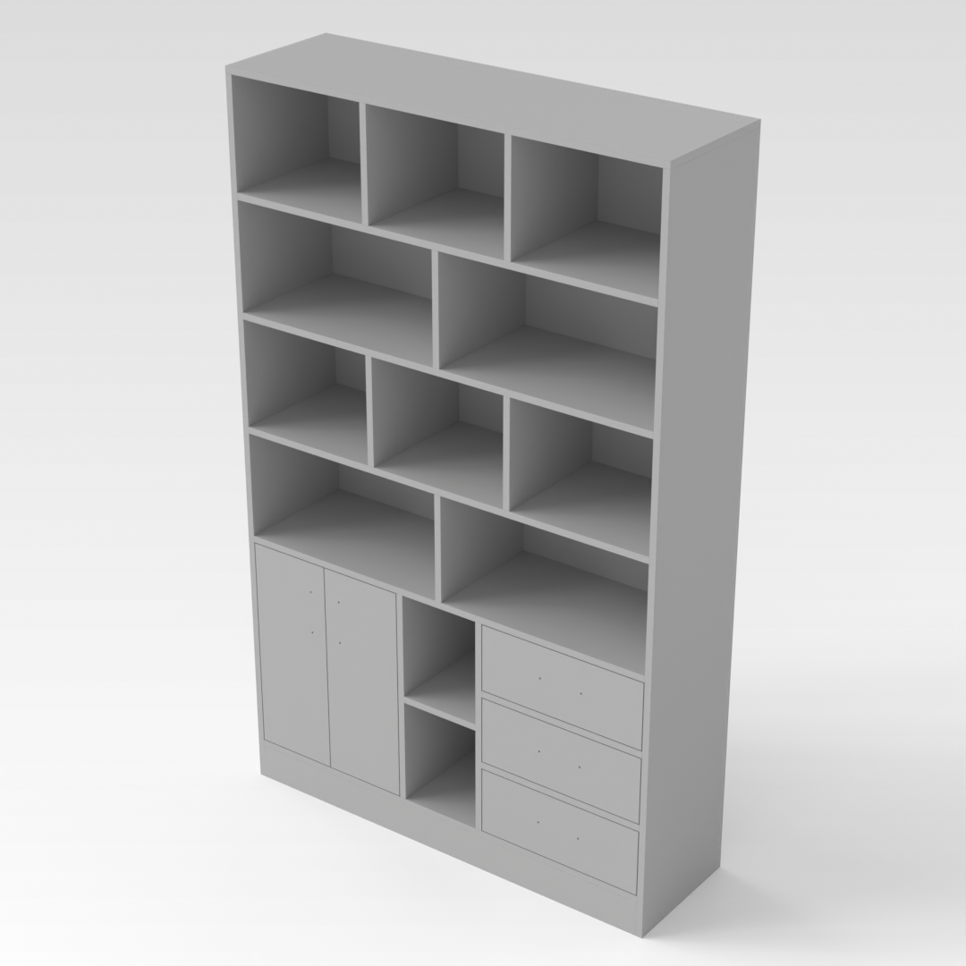 Light Gray Storage Cabinet