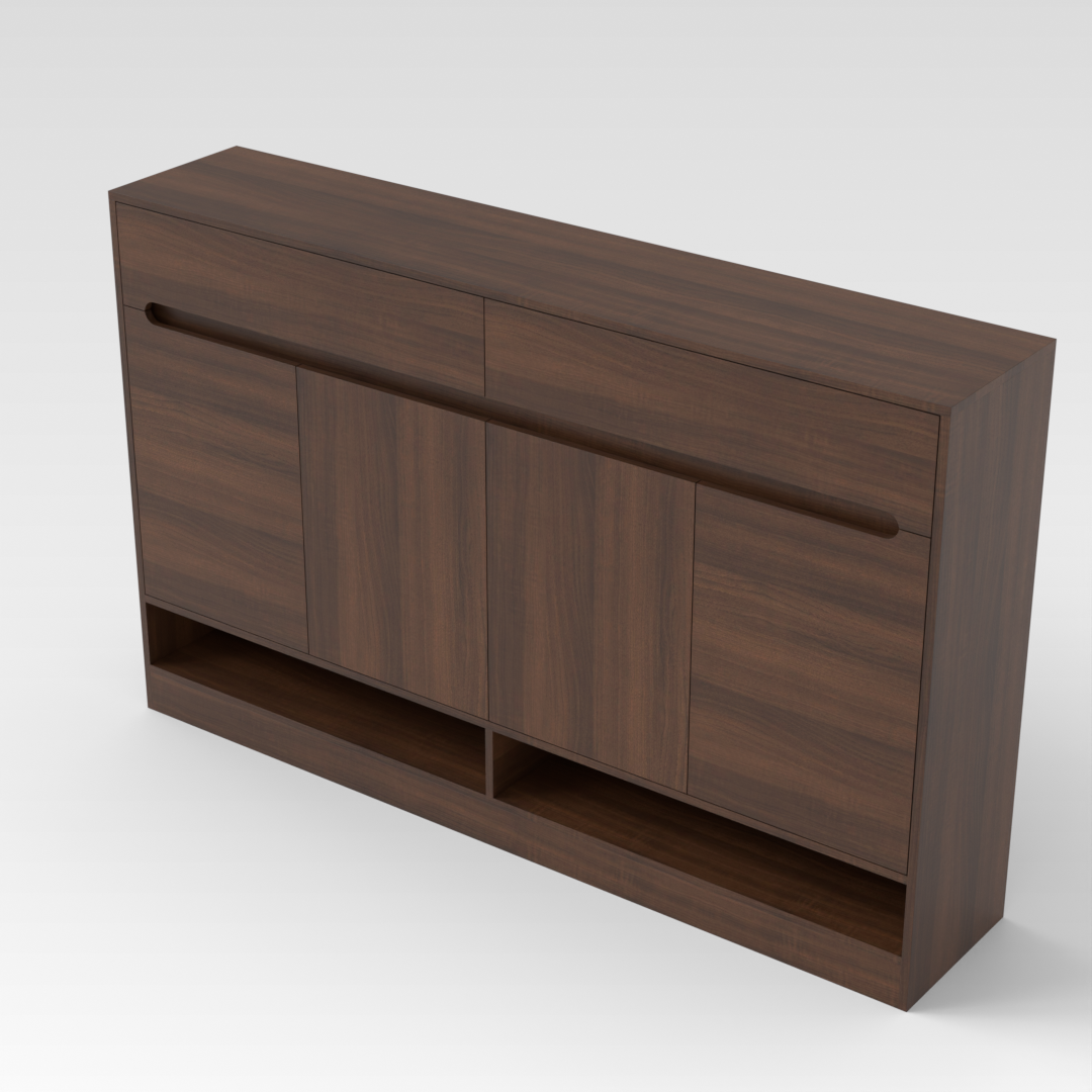Prairie Oak Shoe Cabinet