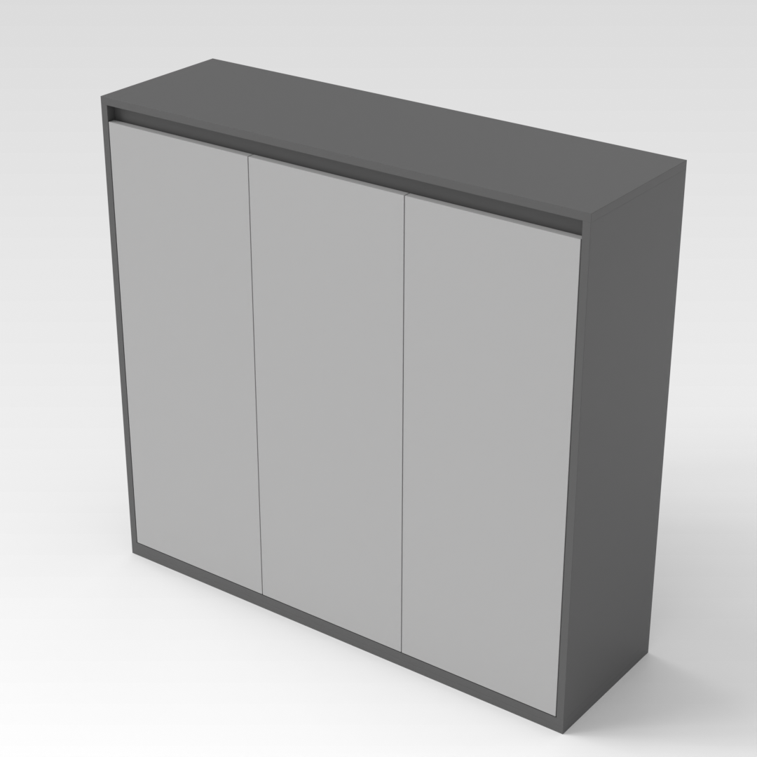 Sky Gray & Light Gray Shoe Cabinet