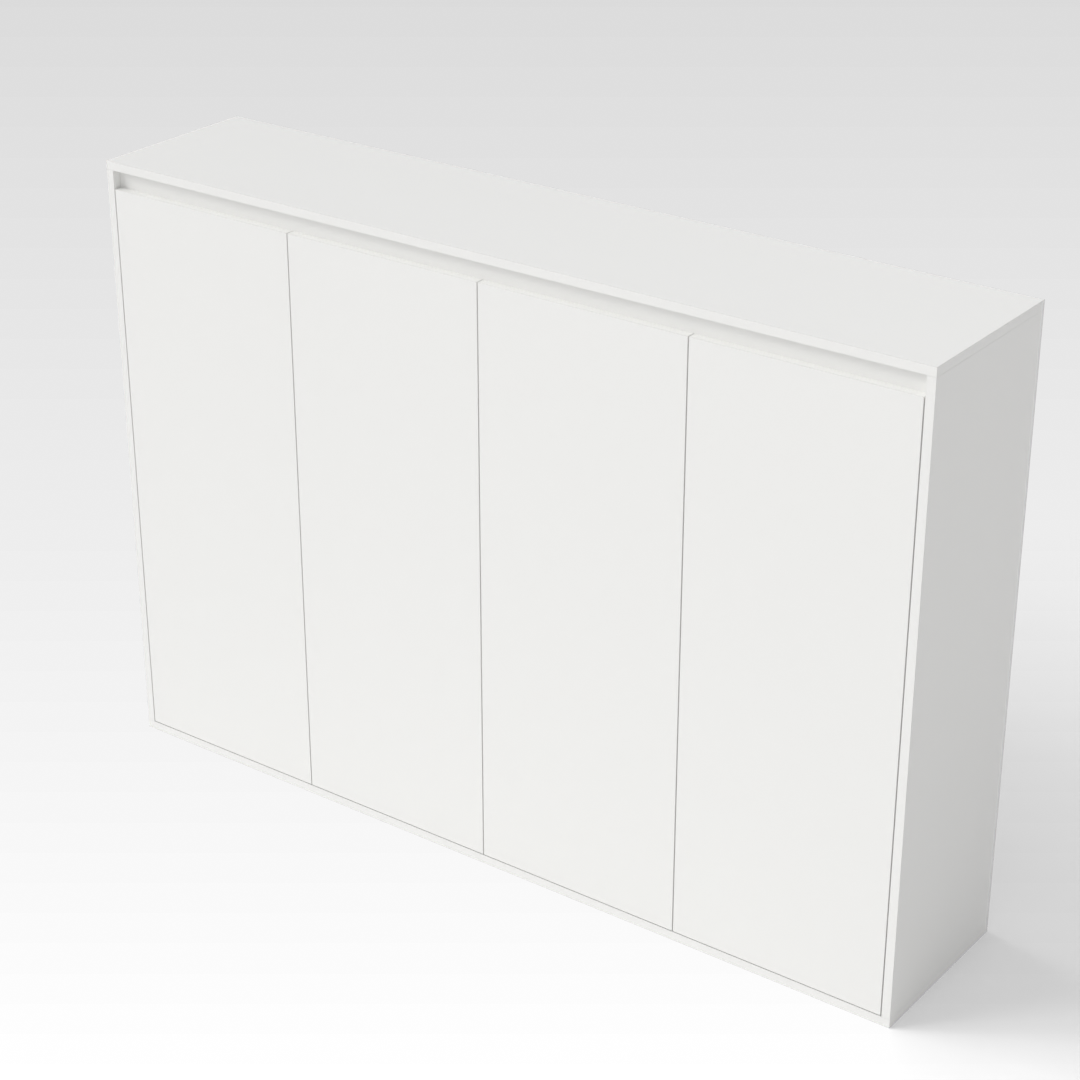 Warm White Shoe Cabinet