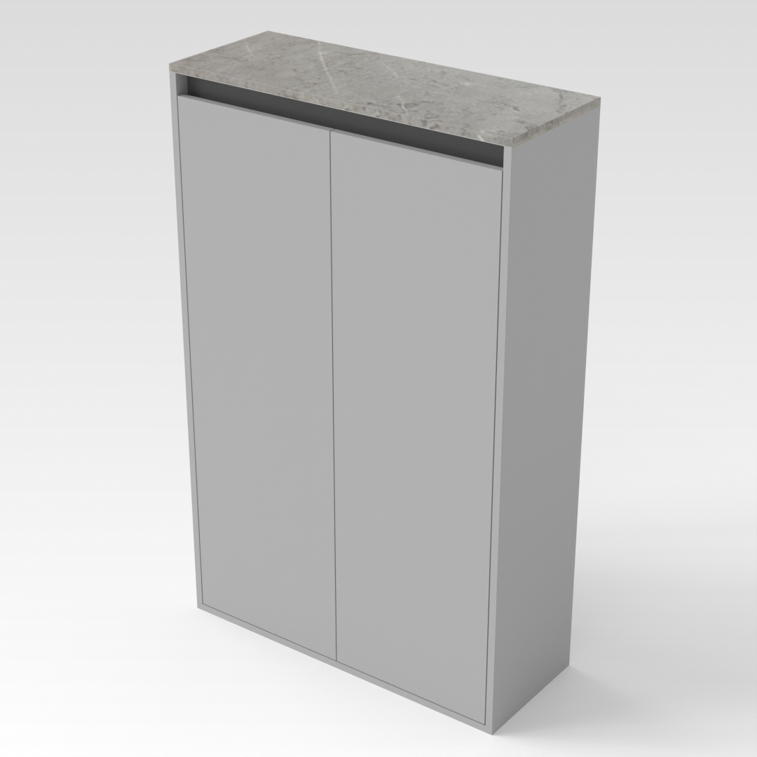 Light Gray Shoe Cabinet