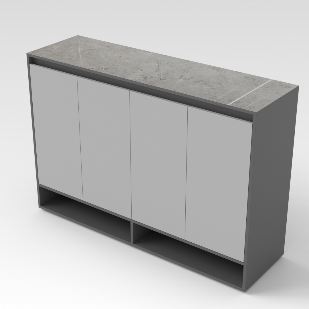 Sky Gray Shoe Cabinet