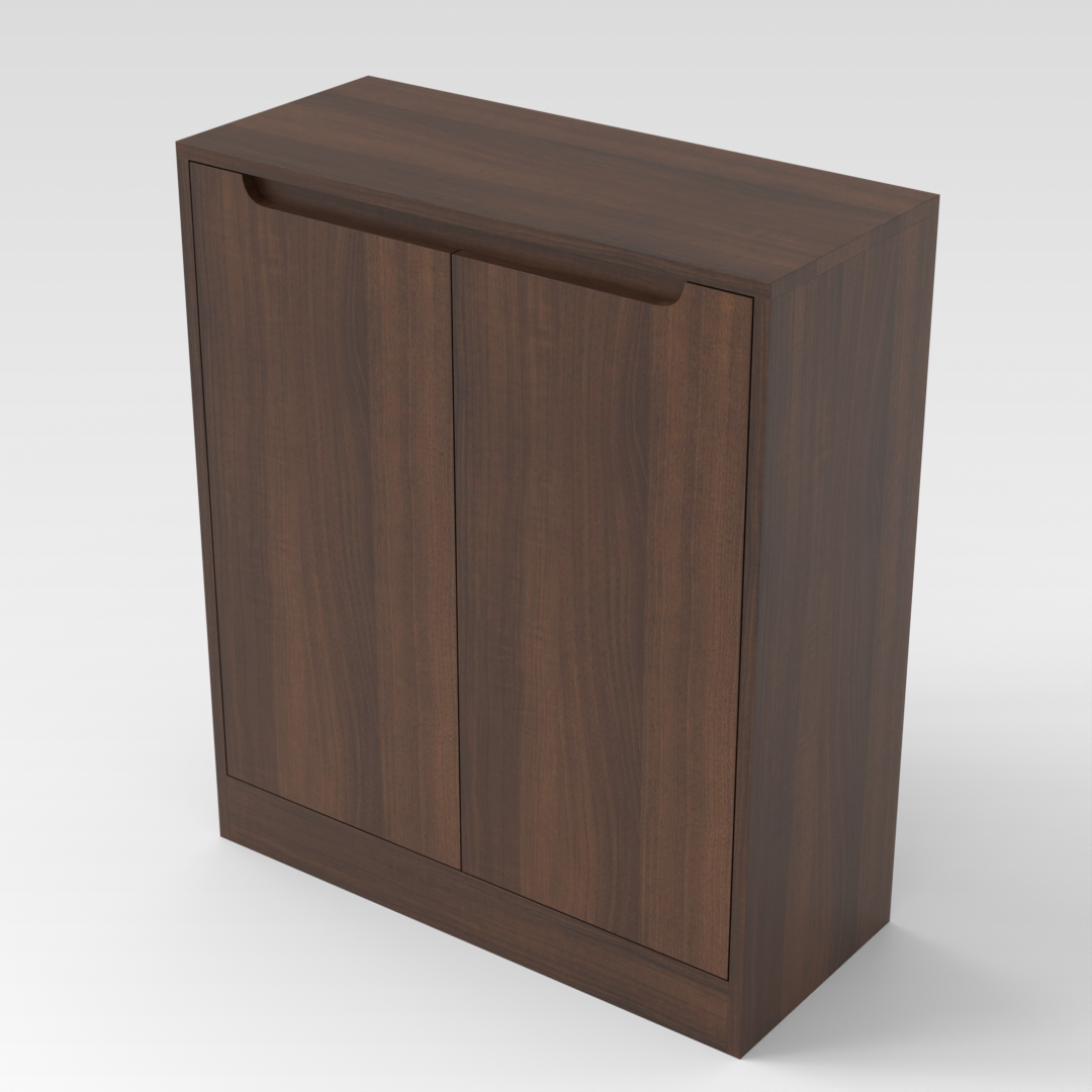 Prairie Oak Shoe Cabinet