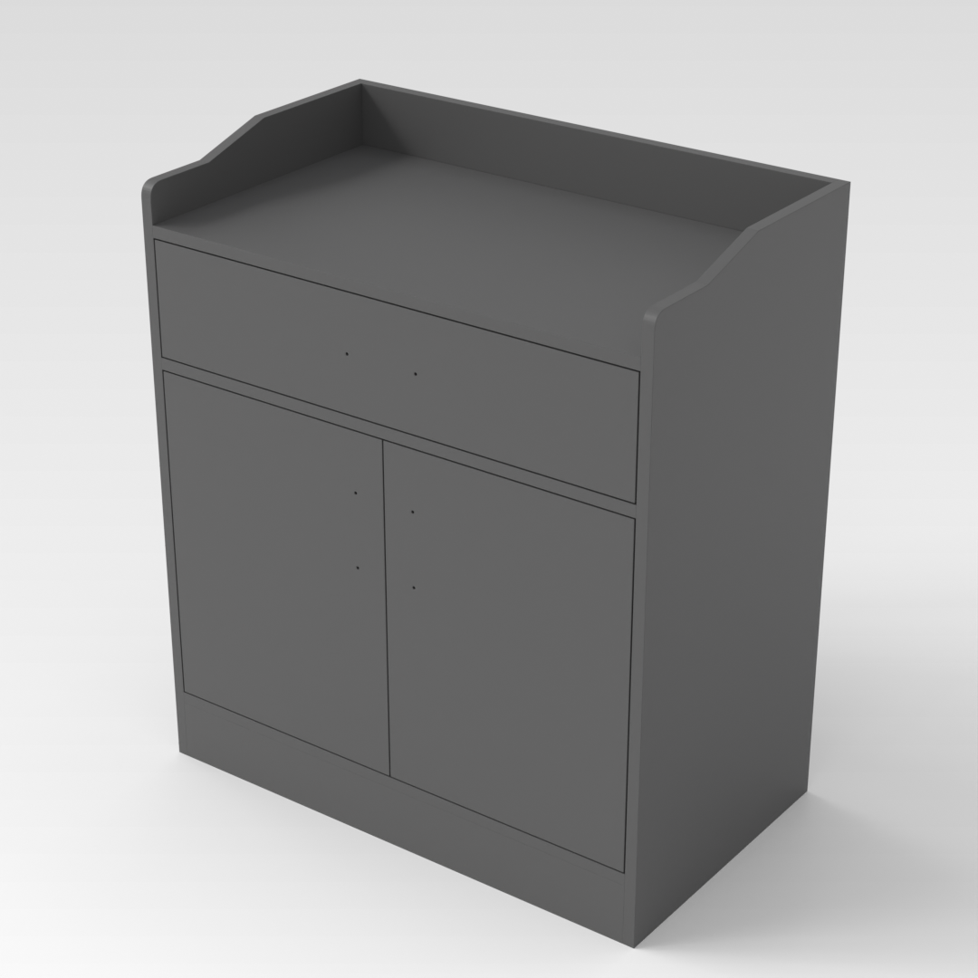 Sky Gray Shoe Cabinet