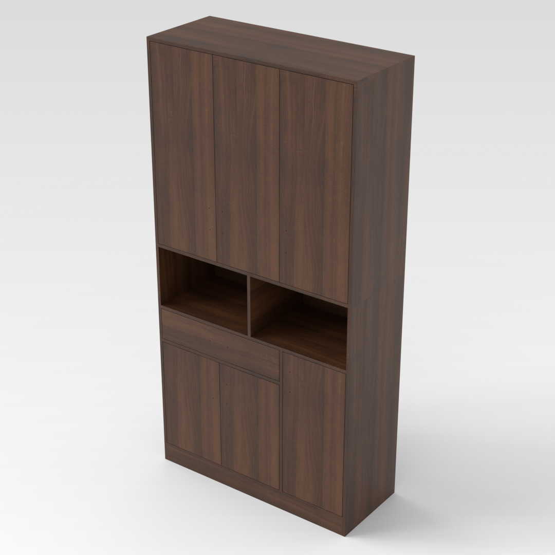 Prairie Oak Wine Cabinet