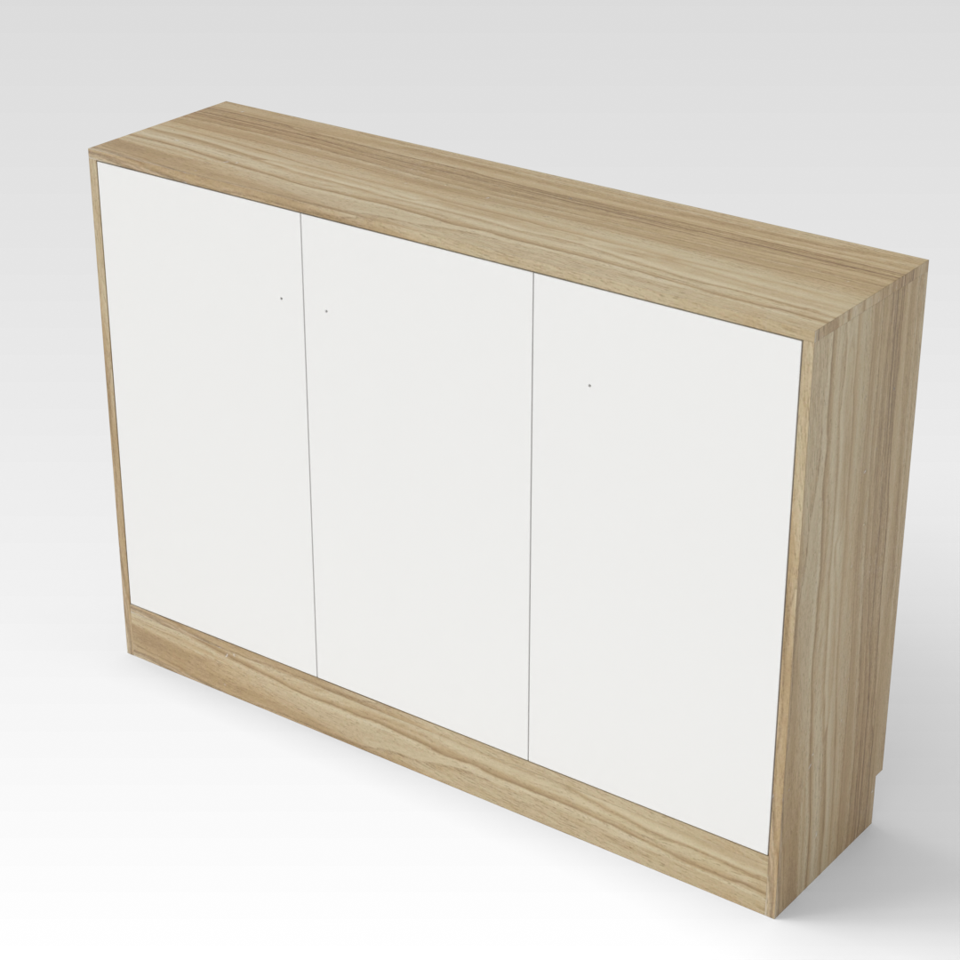 Country Oak Shoe Cabinet
