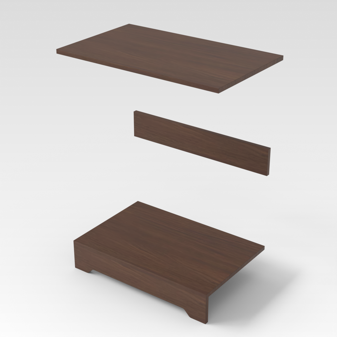 Walnut Storage Rack