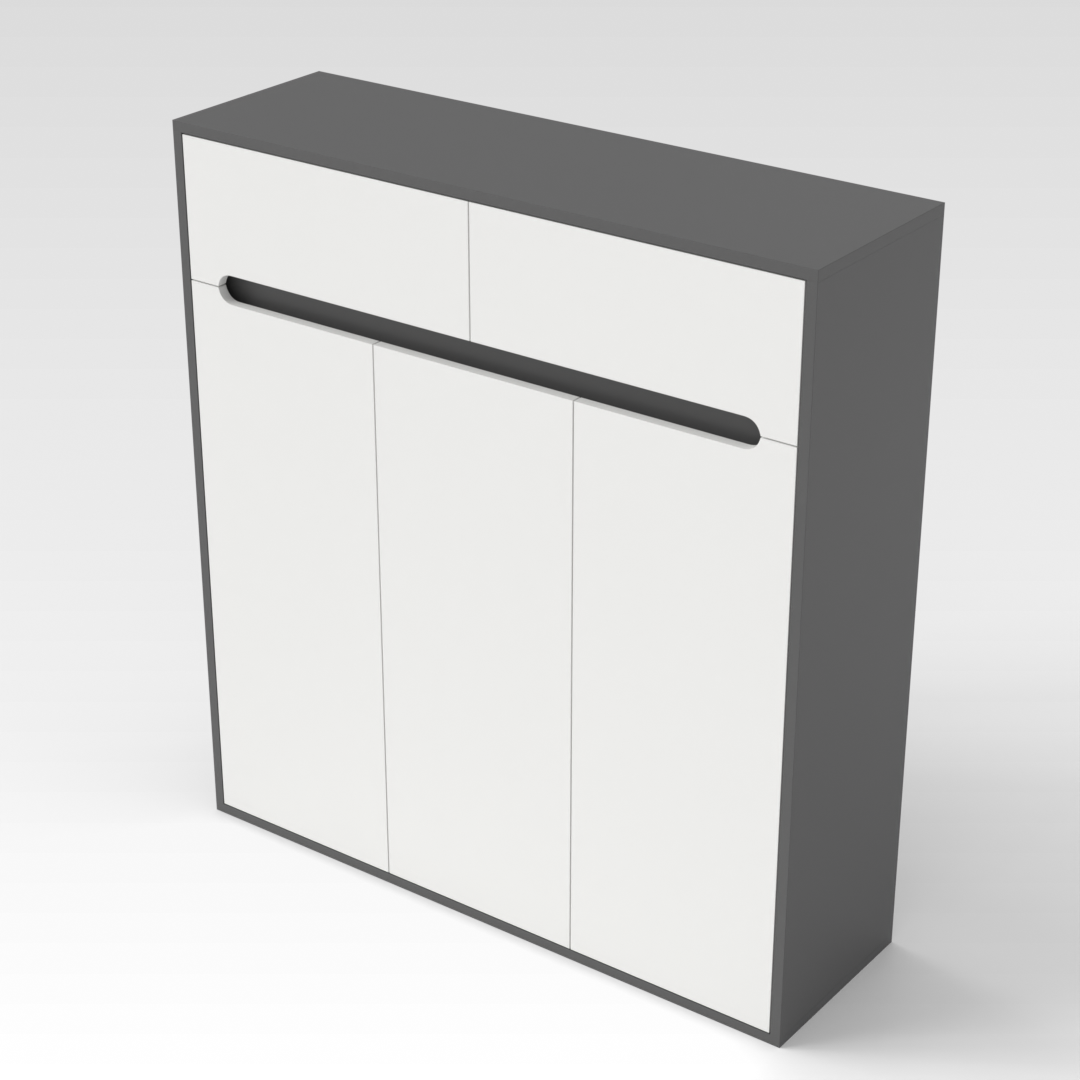 Sky Gray Shoe Cabinet