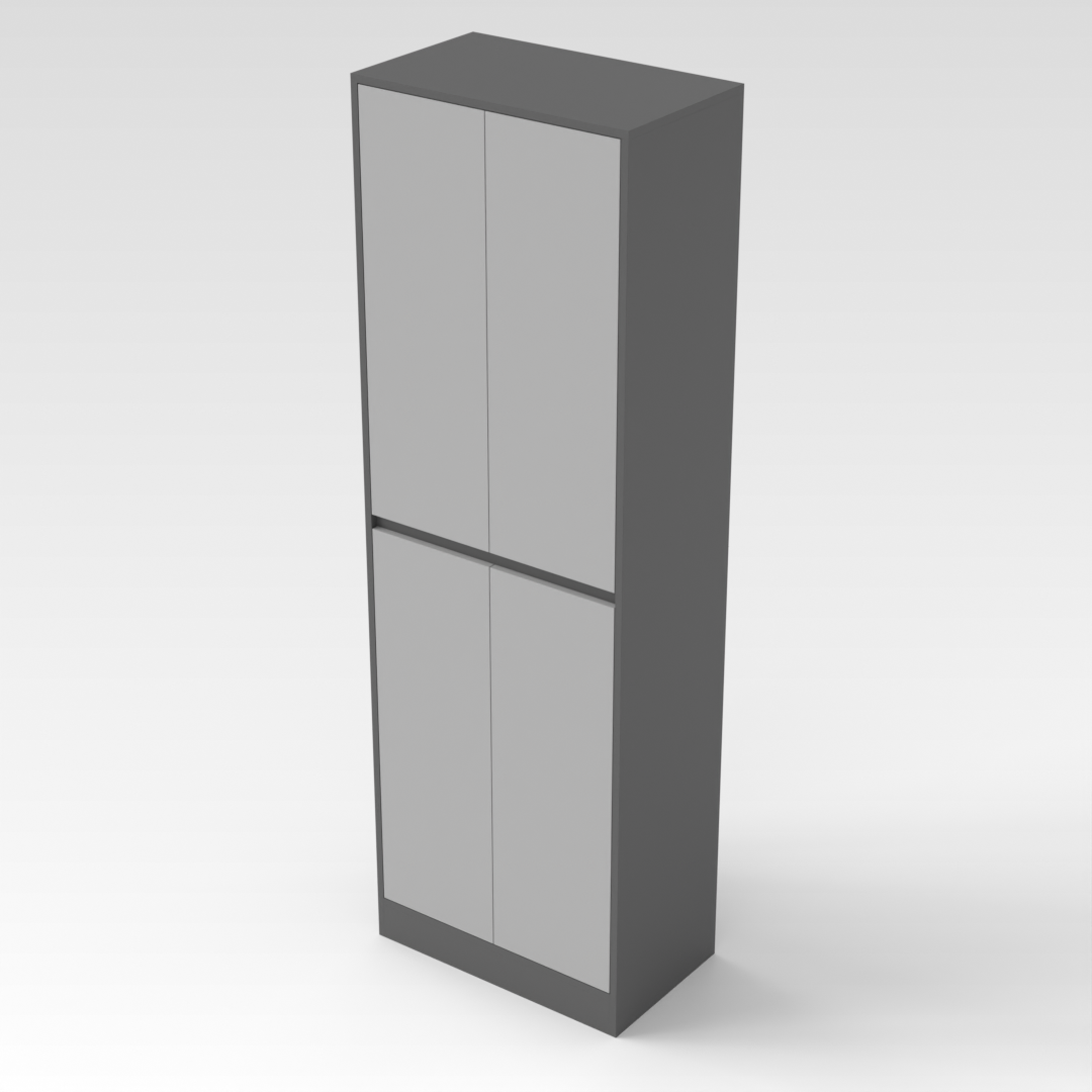 Sky Gray & Light Gray Shoe Cabinet