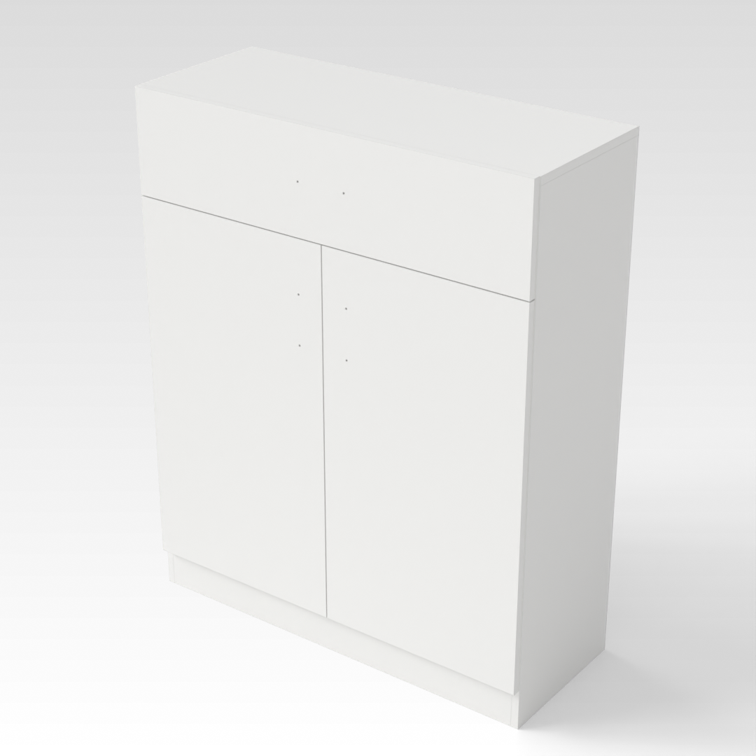 Warm White Shoe Cabinet