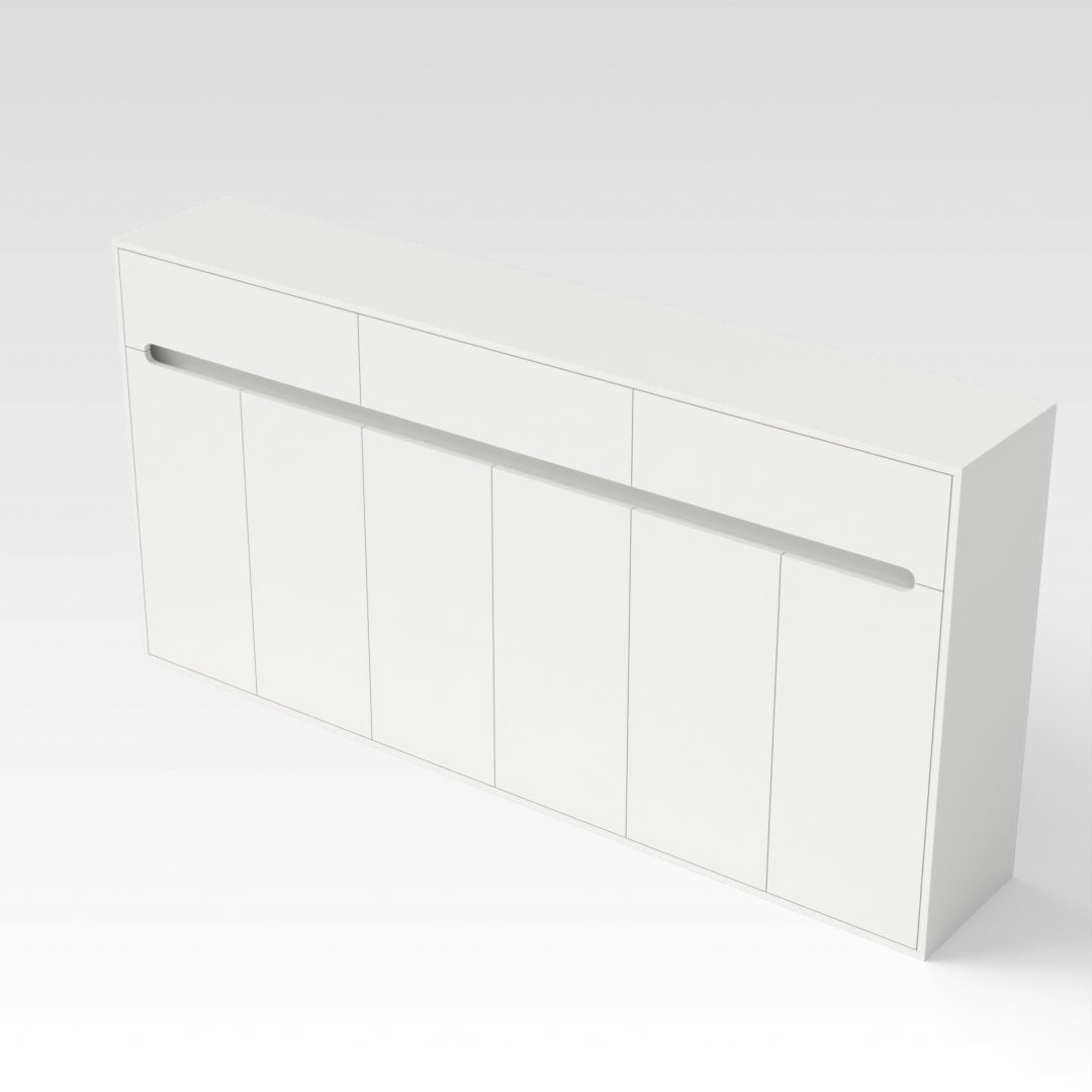 Warm White Shoe Cabinet