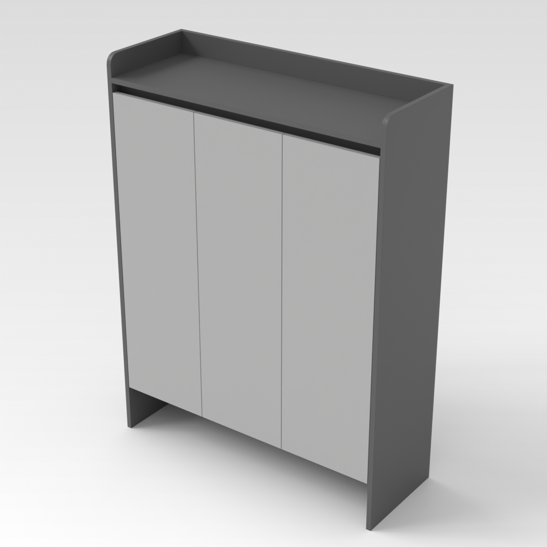 Sky Gray Shoe Cabinet
