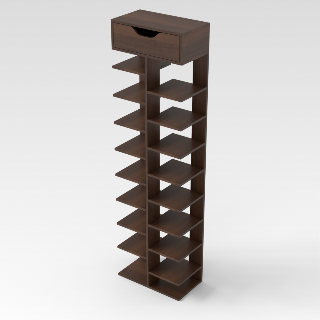 Prairie Oak Shoe Rack
