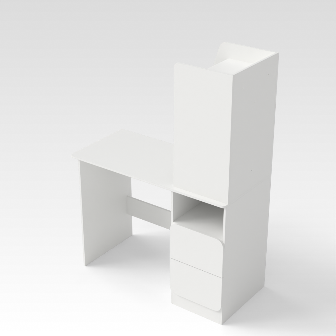 Warm White Computer Desk