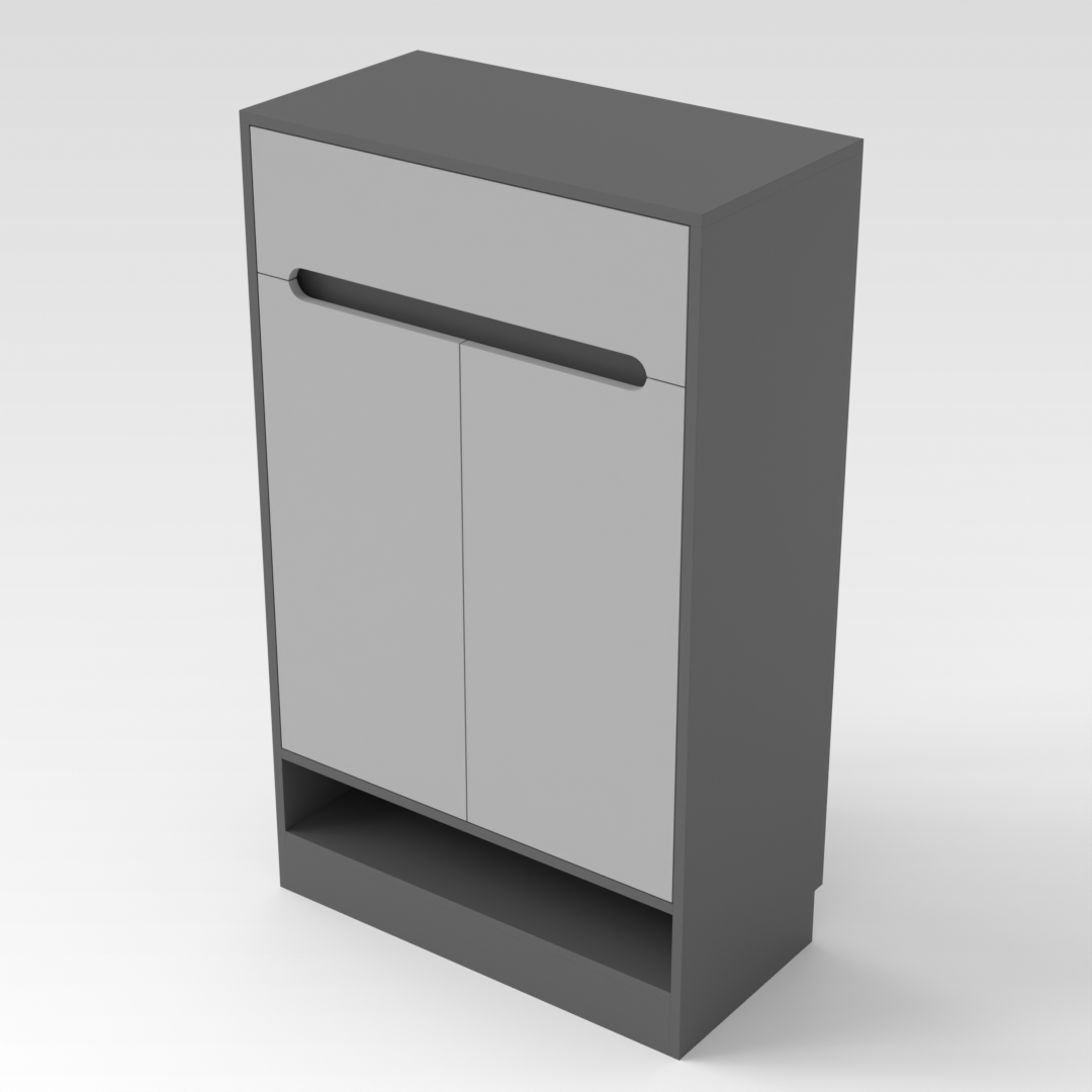 Sky Gray Shoe Cabinet