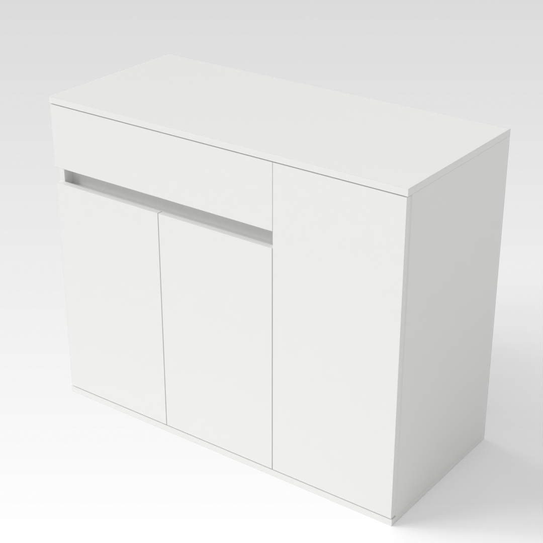 Warm White Shoe Cabinet
