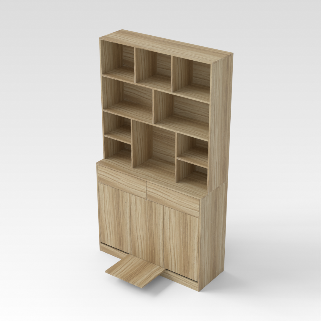 Country Oak Bookcase
