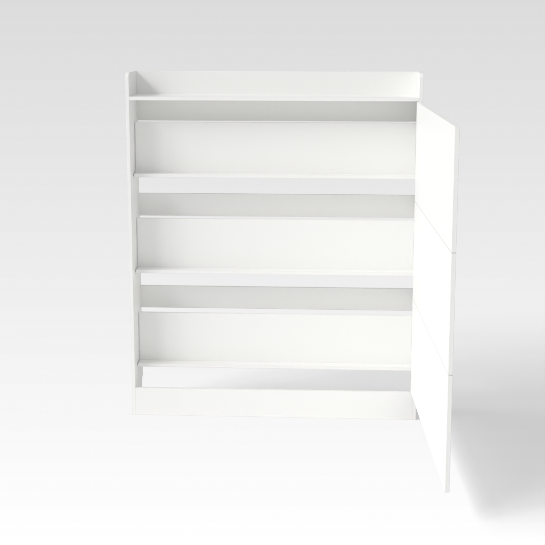 Warm White Shoe Cabinet
