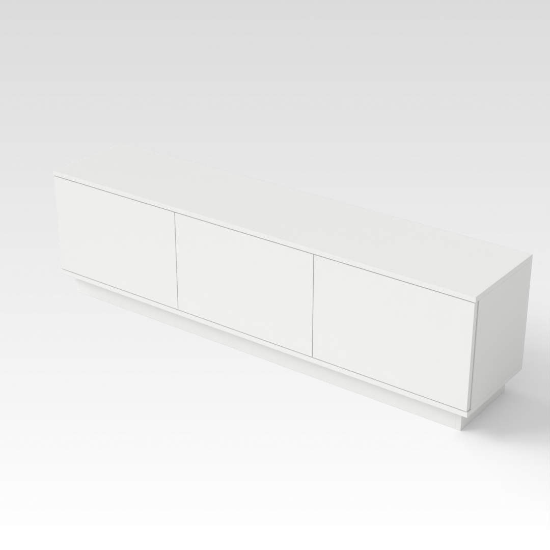 Warm White TV Stand