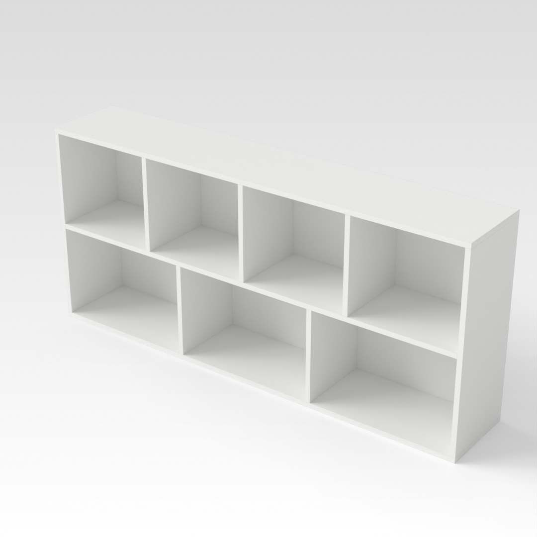 Warm White Bookcase