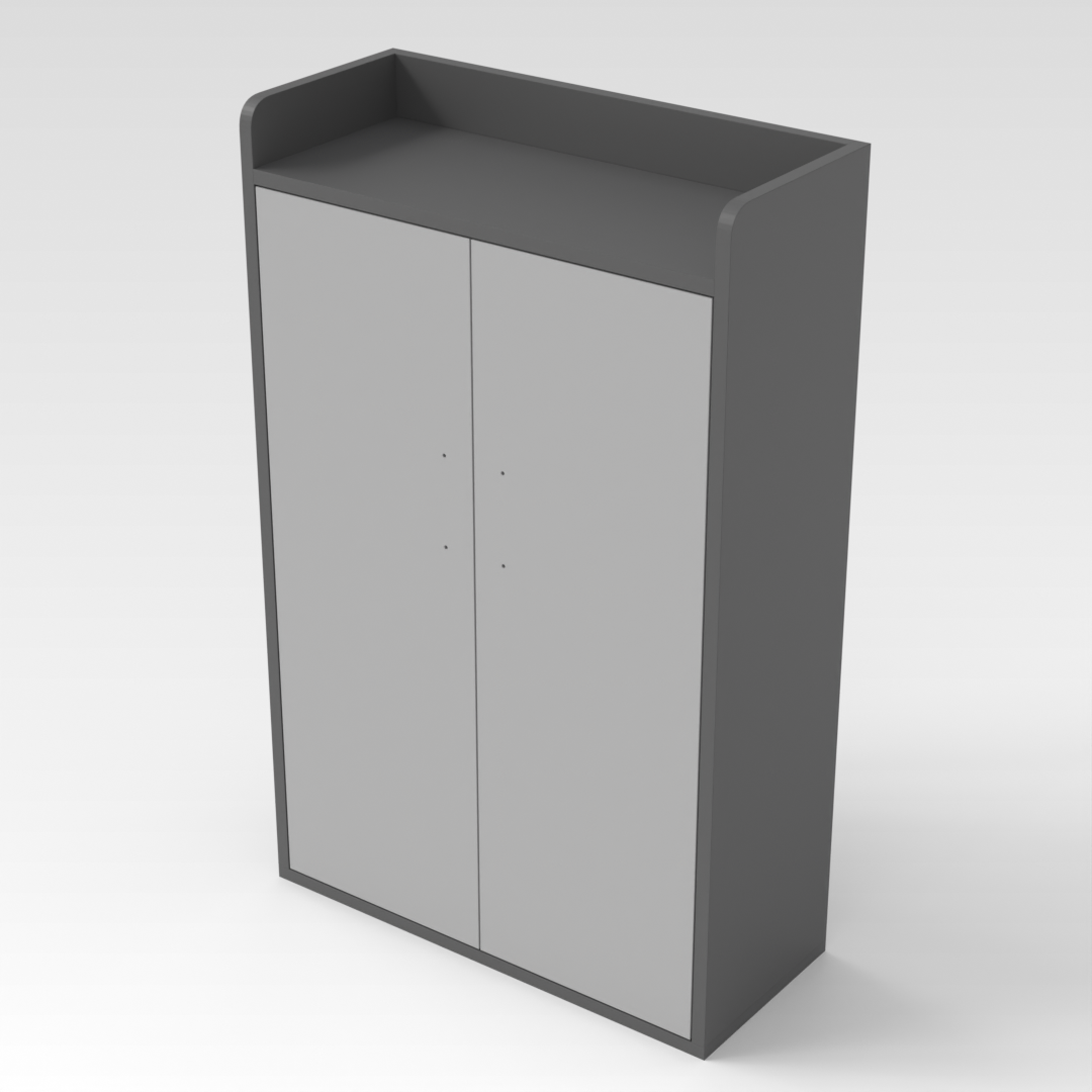 Sky Gray & Light Gray Shoe Cabinet