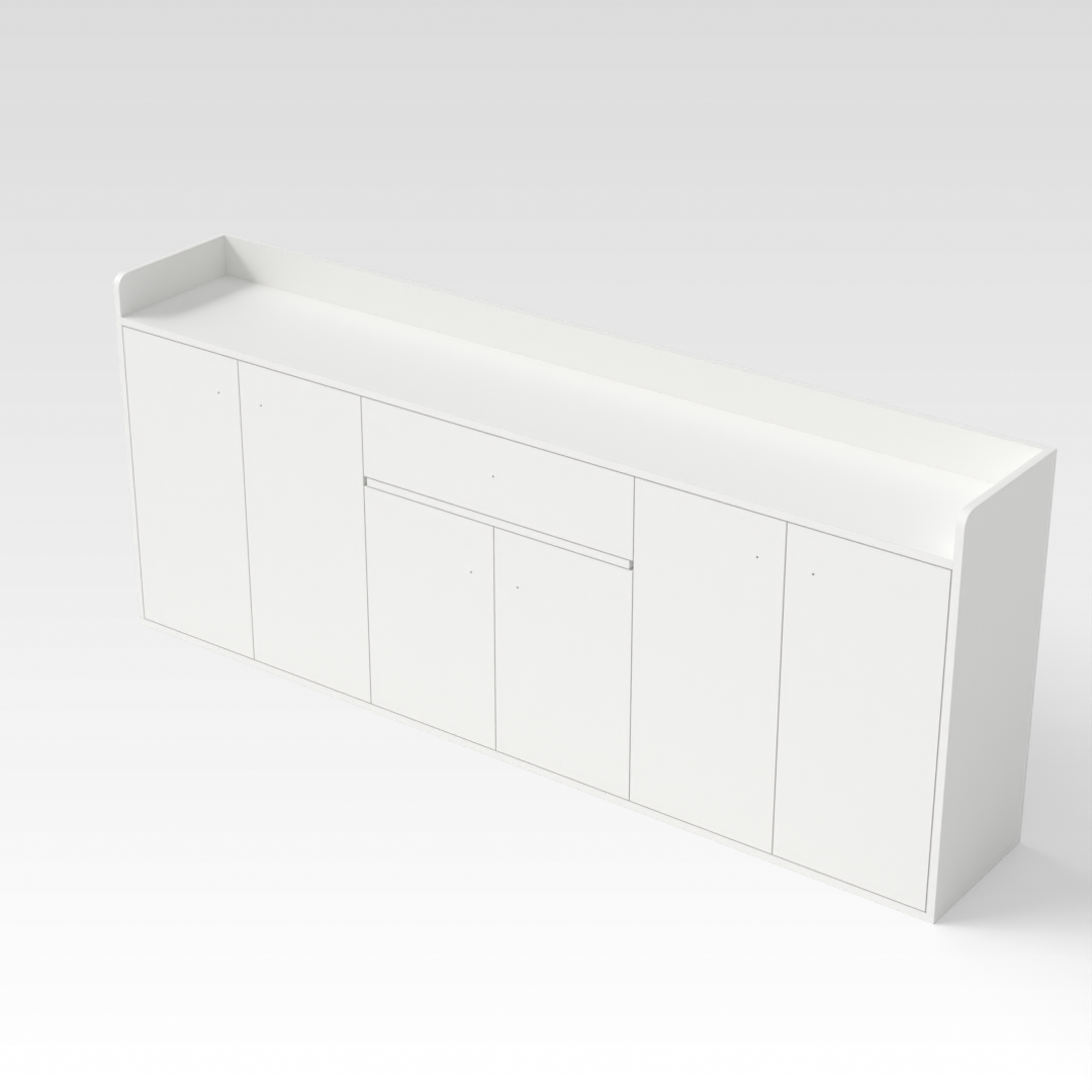 Warm White Shoe Cabinet