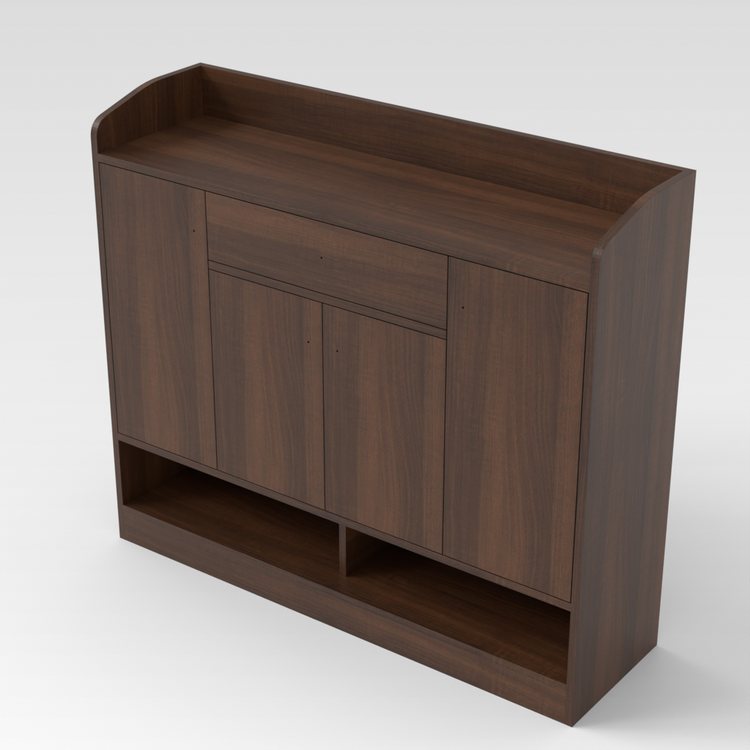 Prairie Oak Shoe Cabinet