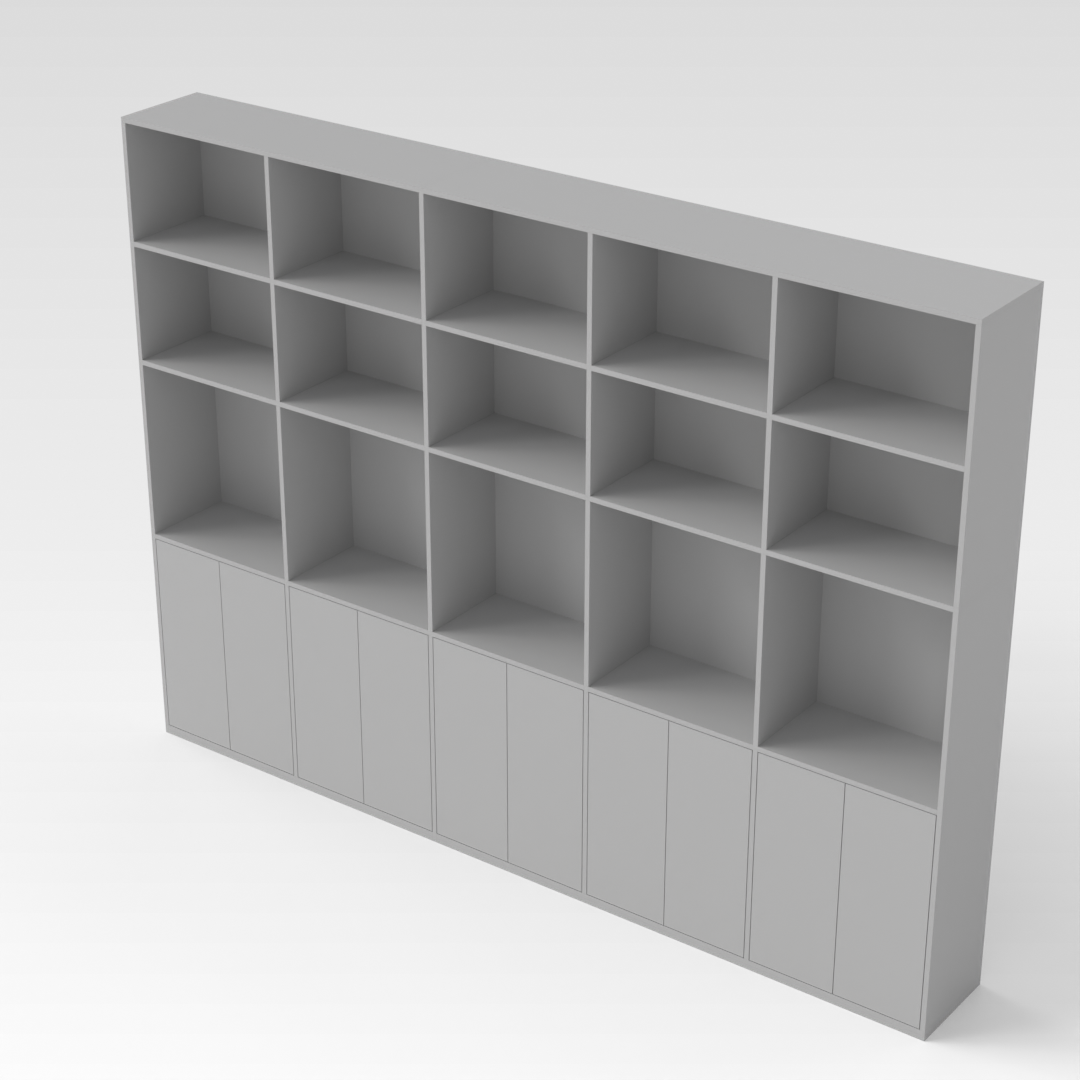 Light Gray Storage Cabinet