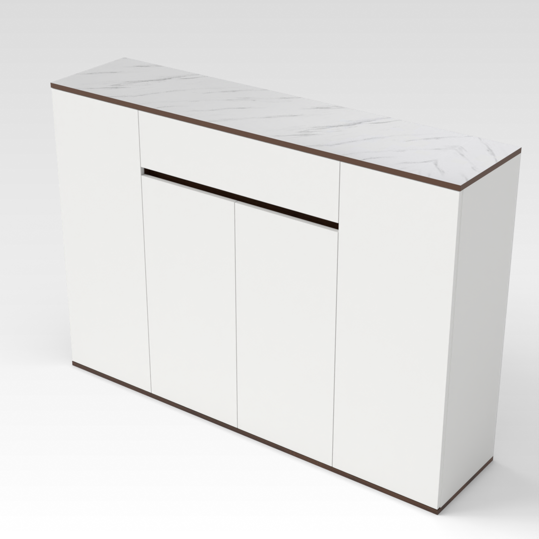 Prairie Oak Shoe Cabinet