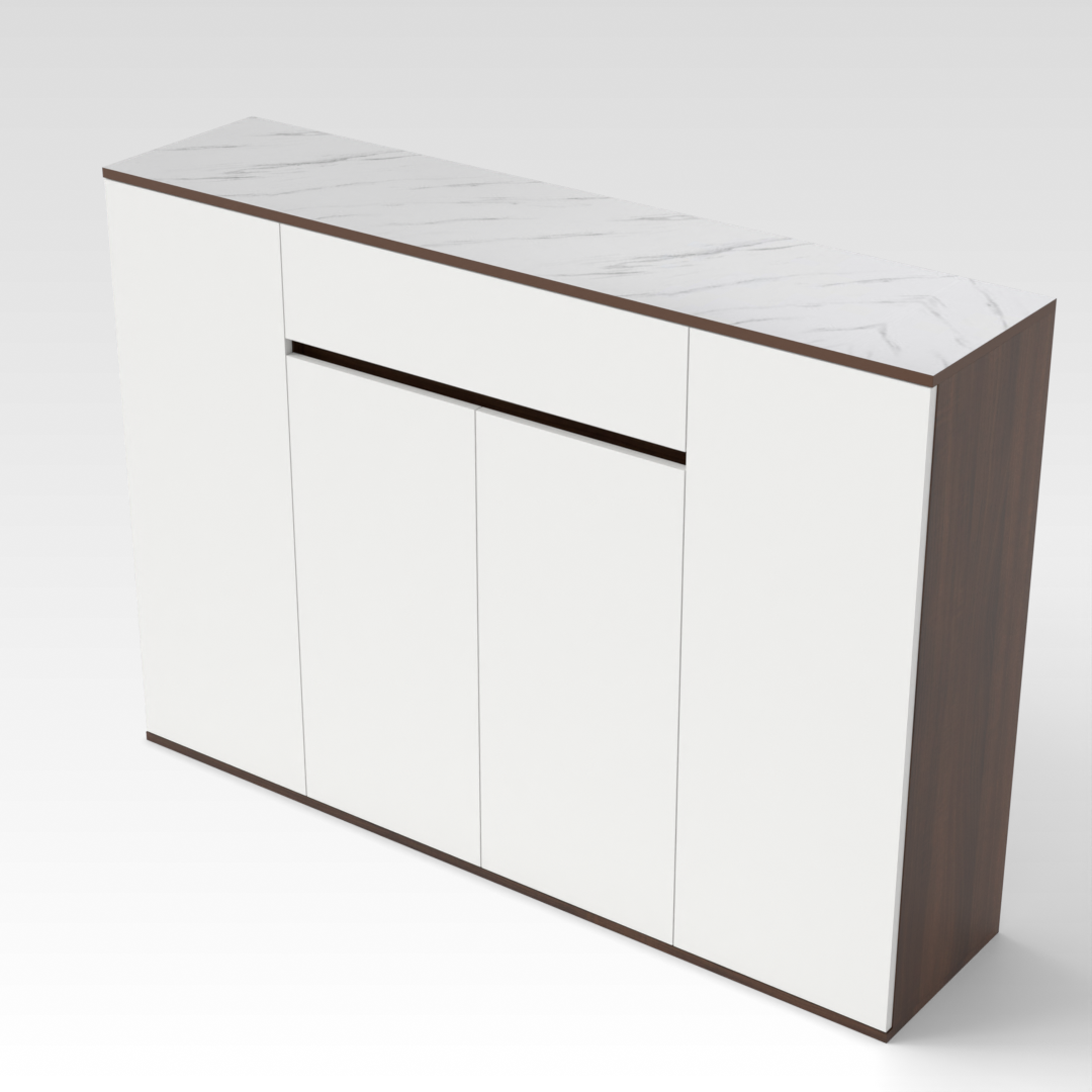 Prairie Oak Shoe Cabinet